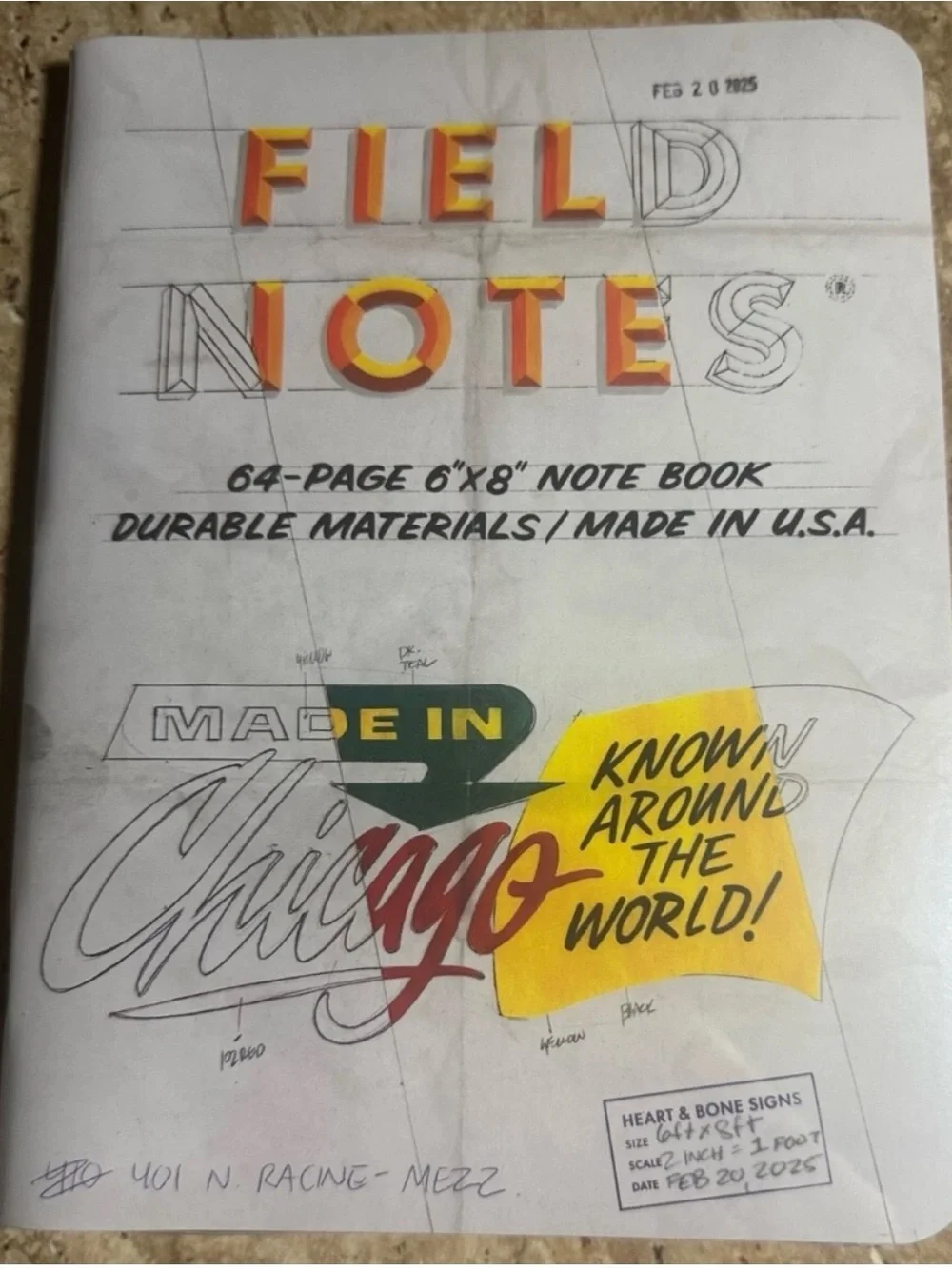 Field Notes notebooks white